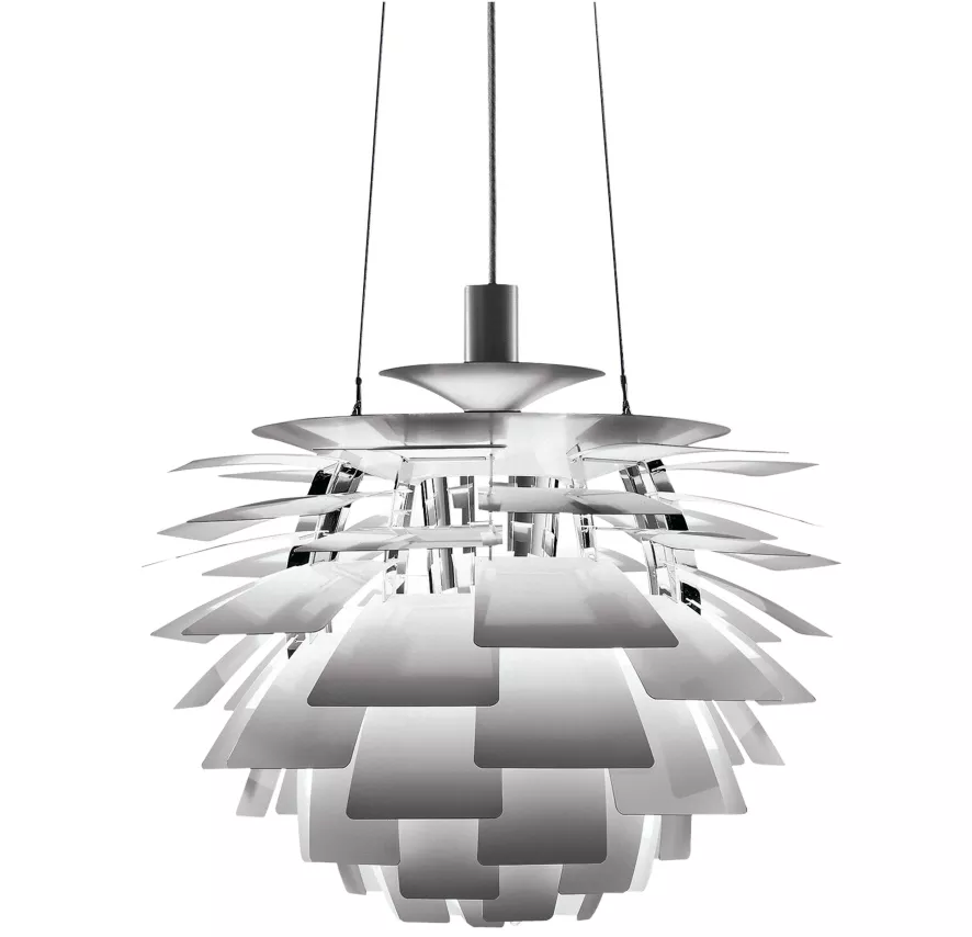 Louis Poulsen PH Artichoke Hanglamp Ø48 Retrofit Roestvrijstaal 3 Louis Poulsen PH Artichoke Hanglamp Ø48 Retrofit Roestvrijstaal