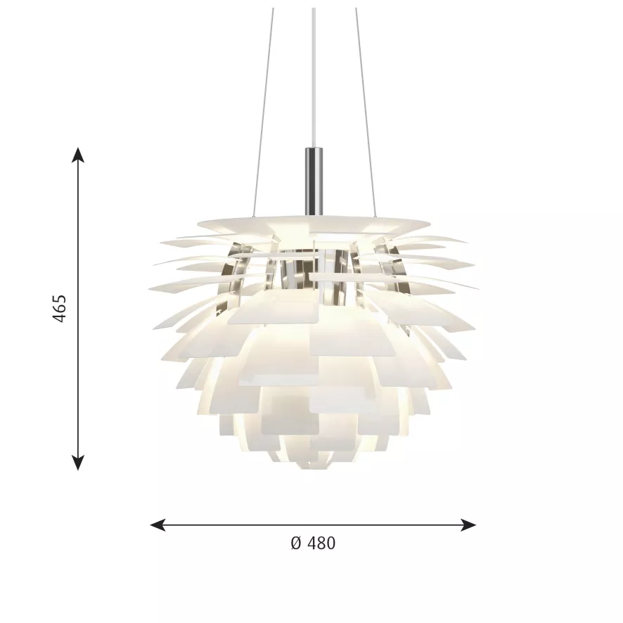 Louis Poulsen PH Artichoke Hanglamp Ø48 Retrofit Roestvrijstaal 12 Louis Poulsen PH Artichoke Hanglamp Ø48 Retrofit Roestvrijstaal - Afbeelding 10