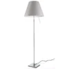 Luceplan Costanza Vloerlamp Telescopisch Met Schakelaar Aluminium/Mistic White