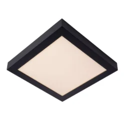 Lucide Brice 30 Plafondlamp LED Badkamer IP44 Vierkant Zwart