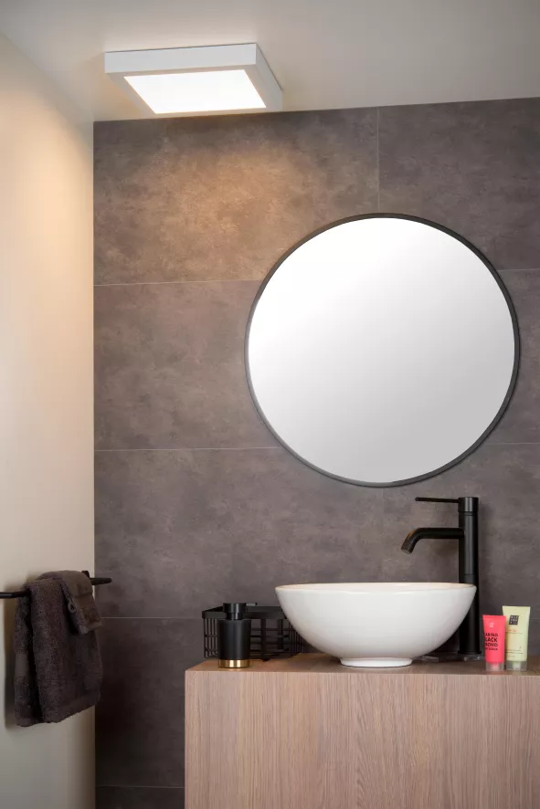 Lucide Brice 30 Plafondlamp LED Badkamer IP44 Vierkant Zwart 6 Lucide Brice 30 Plafondlamp LED Badkamer IP44 Vierkant Zwart - Afbeelding 4
