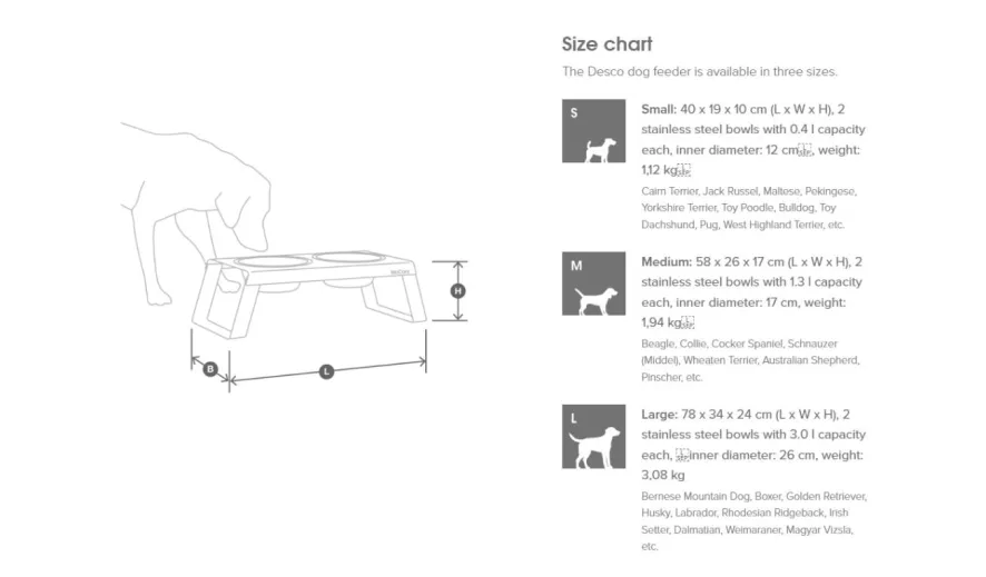 MiaCara Desco Hondenvoerbak Medium Essen Naturel 18 MiaCara Desco Hondenvoerbak Medium Essen Naturel - Afbeelding 16