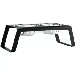 MiaCara Desco Hondenvoerbak Large Aluminium Zwart -Flinders x886x886 miacara desco hondenvoerbank large11.jpg.pagespeed.ic .6wB2Ib99zj