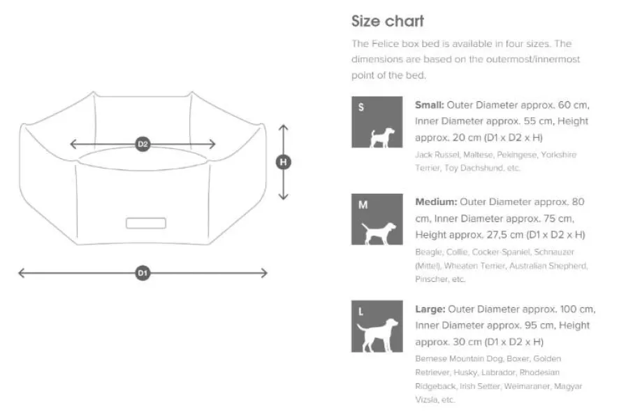 MiaCara Felice Hondenmand Ø80 Medium Sand 12 MiaCara Felice Hondenmand Ø80 Medium Sand - Afbeelding 10