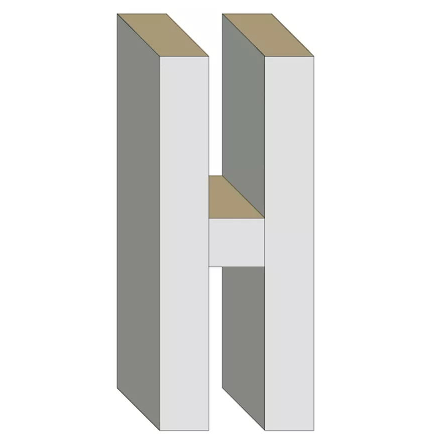 Mogg Letteronza Spiegel Large H 3 Mogg Letteronza Spiegel Large H