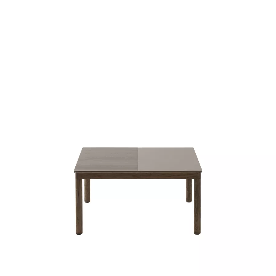 Muuto Couple Salontafel 80x84 Wavy Donker Eiken Taupe 5 Muuto Couple Salontafel 80x84 Wavy Donker Eiken Taupe - Afbeelding 3