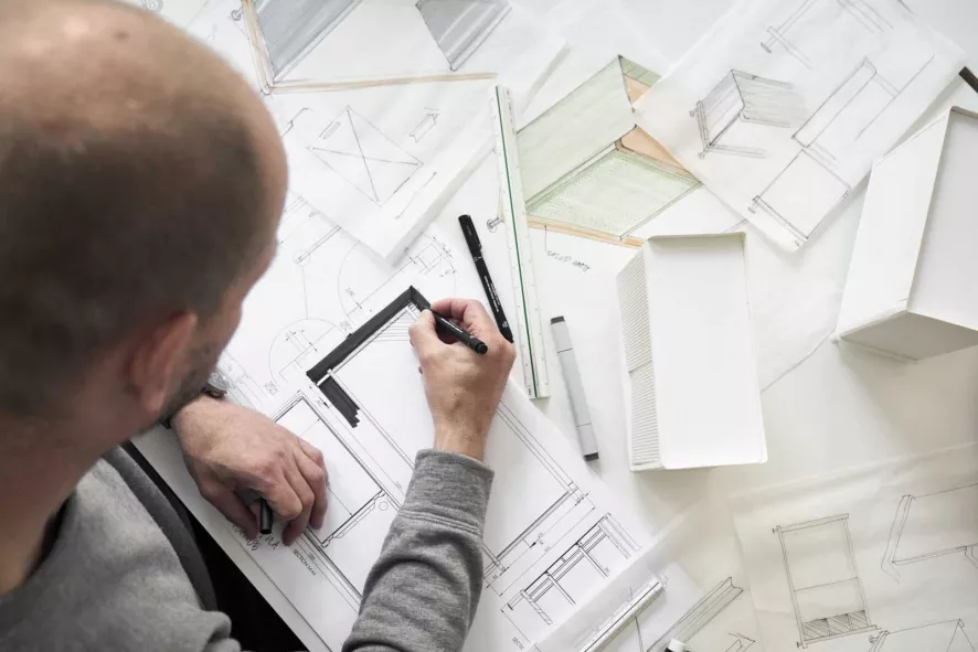 Muuto Enfold Low Dressoir Grijs/eiken 14 Muuto Enfold Low Dressoir Grijs/eiken - Afbeelding 12