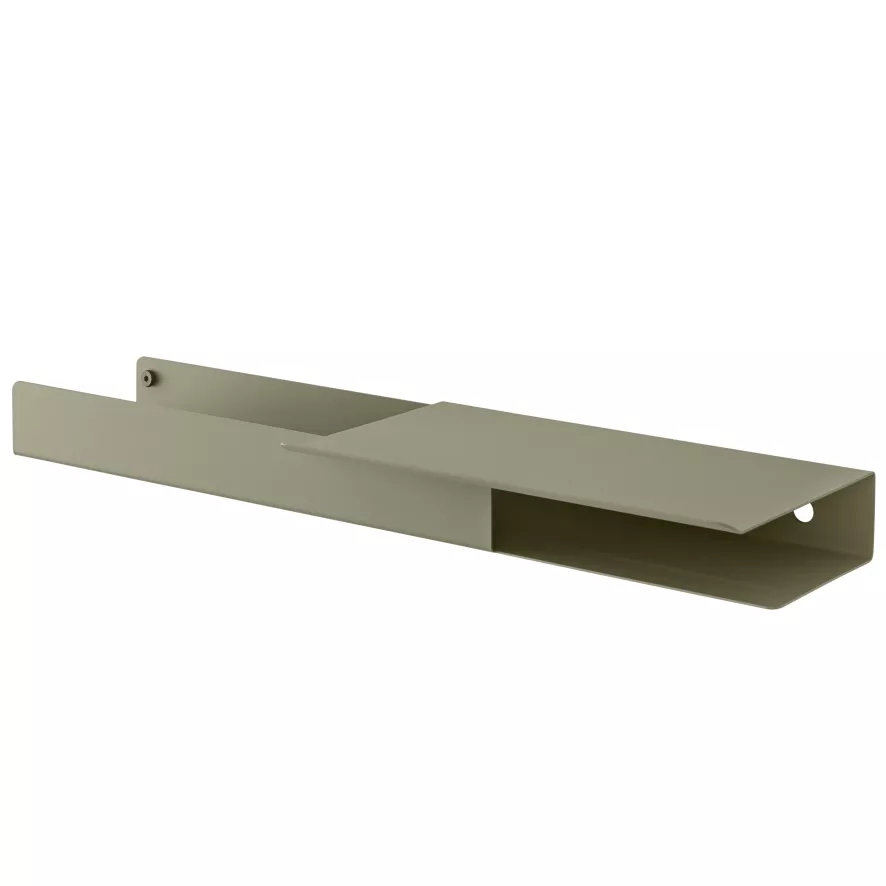 Muuto Folded Wandplank Laag Olijf 4 Muuto Folded Wandplank Laag Olijf - Afbeelding 2