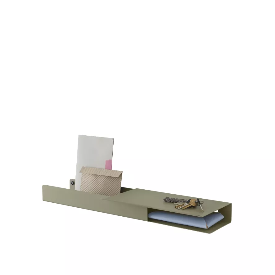 Muuto Folded Wandplank Laag Olijf 8 Muuto Folded Wandplank Laag Olijf - Afbeelding 6