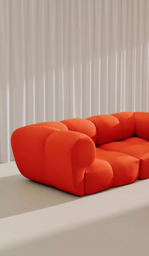 Objekte Unserer Tage Sander 3,5-zits Bank Lilac Blue 8 Objekte Unserer Tage Sander 3,5-zits Bank Lilac Blue - Afbeelding 6