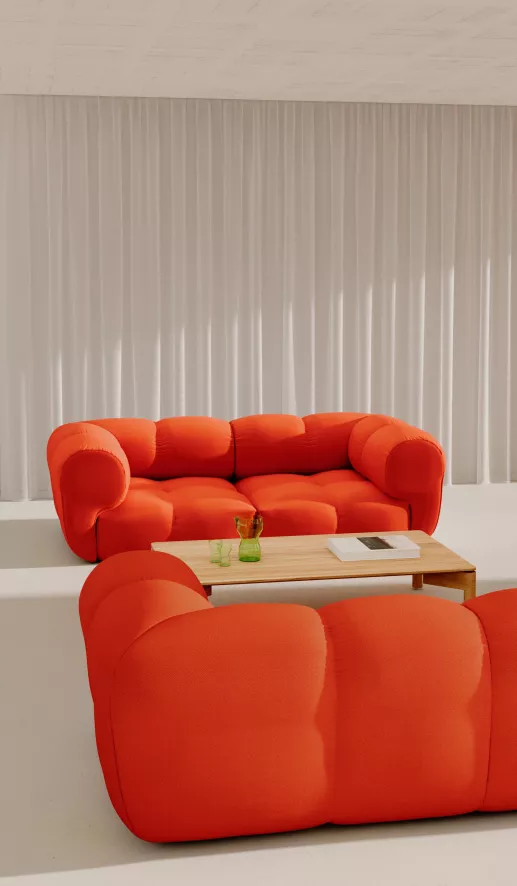 Objekte Unserer Tage Sander 2,5-zits Bank Met Arm Pink 5 Objekte Unserer Tage Sander 2,5-zits Bank Met Arm Pink - Afbeelding 3