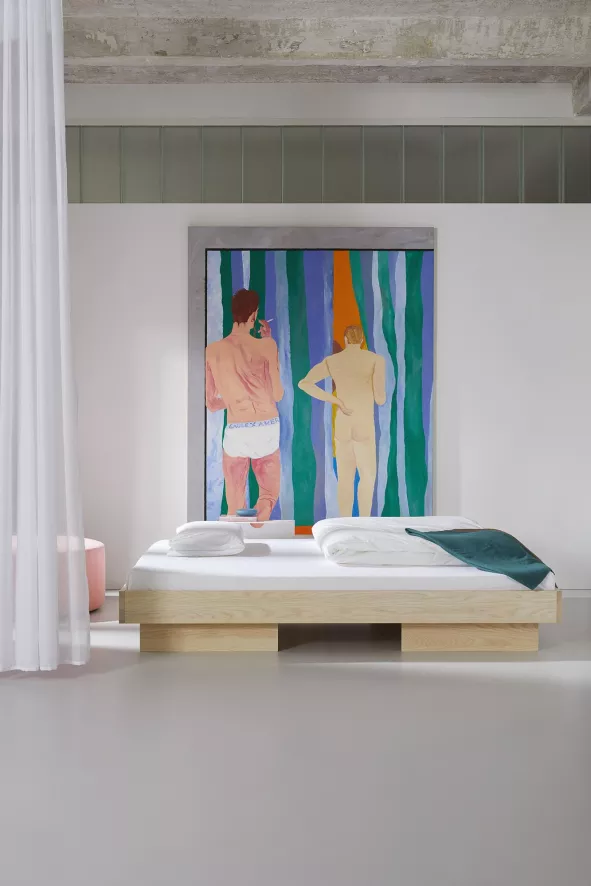 Objekte Unserer Tage Zians Bed 200x200 Eiken Wit 5 Objekte Unserer Tage Zians Bed 200x200 Eiken Wit - Afbeelding 3