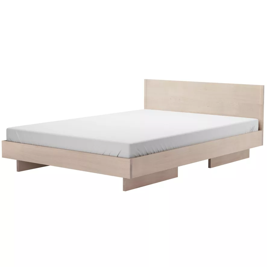 Objekte Unserer Tage Zians Bed Met Hoofdbord 140x200 Eiken Zwart 4 Objekte Unserer Tage Zians Bed Met Hoofdbord 140x200 Eiken Zwart - Afbeelding 2