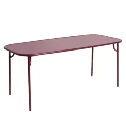 Petite Friture Week-end Tuintafel 180x85 Met Dicht Blad Bordeaux