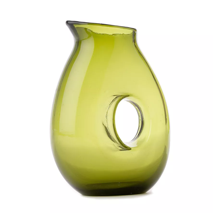 POLSPOTTEN Jug With Hole Karaf 0,85L Moss Green 3 POLSPOTTEN Jug With Hole Karaf 0,85L Moss Green