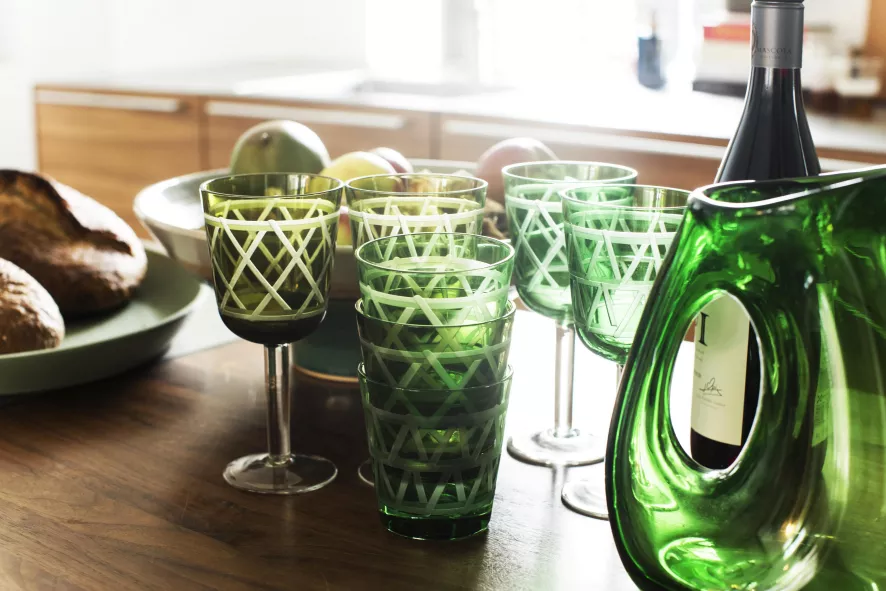 POLSPOTTEN Jug With Hole Karaf 0,85L Moss Green 12 POLSPOTTEN Jug With Hole Karaf 0,85L Moss Green - Afbeelding 10