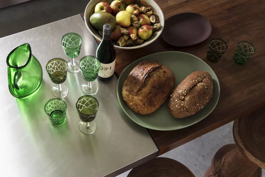 POLSPOTTEN Jug With Hole Karaf 0,85L Moss Green 13 POLSPOTTEN Jug With Hole Karaf 0,85L Moss Green - Afbeelding 11