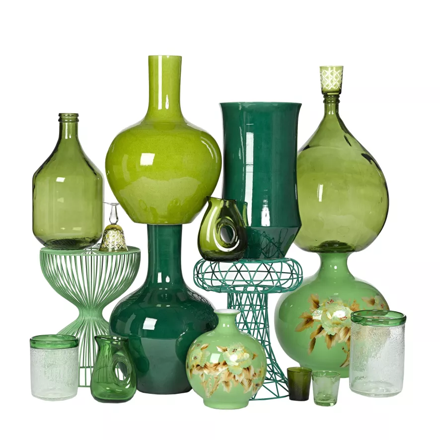 POLSPOTTEN Jug With Hole Karaf 0,85L Moss Green 6 POLSPOTTEN Jug With Hole Karaf 0,85L Moss Green - Afbeelding 4