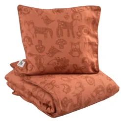 Sebra Forest Junior Dekbedovertrek 100x140 Dark Amber