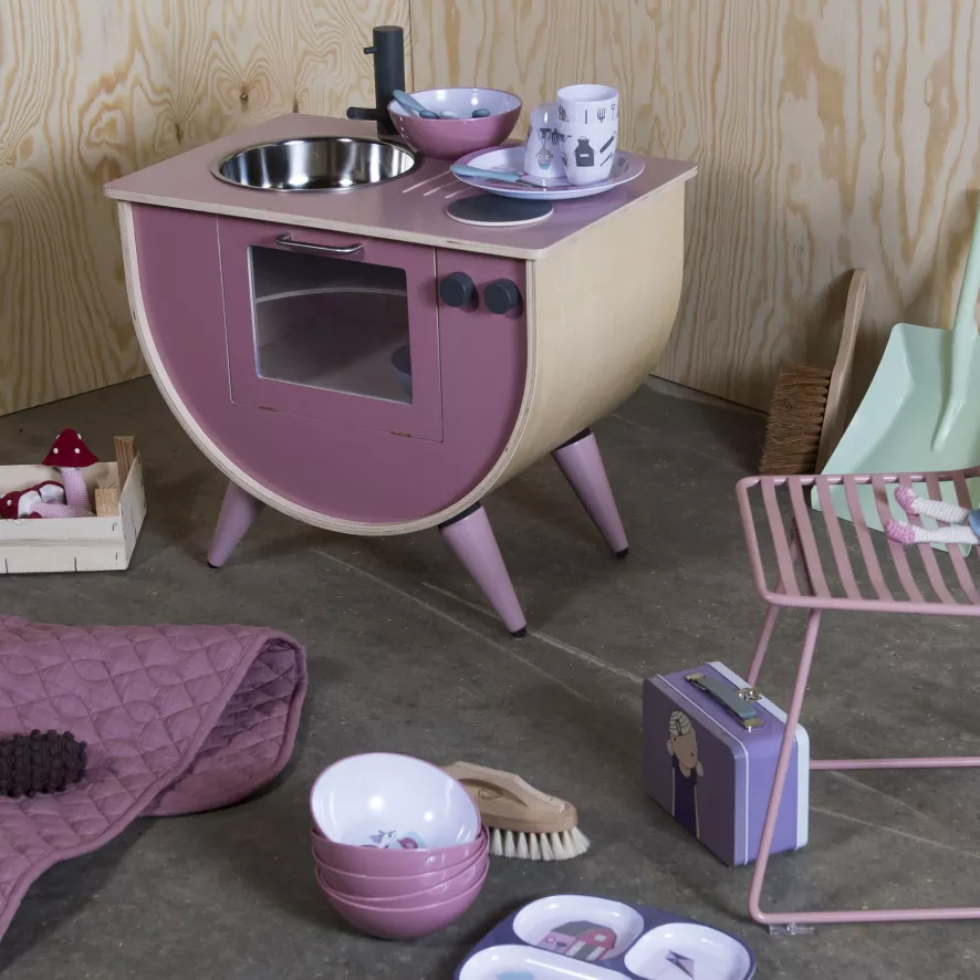 Sebra Speelkeuken Speelgoed Kinderkeuken Blossom Pink 5 Sebra Speelkeuken Speelgoed Kinderkeuken Blossom Pink - Afbeelding 3