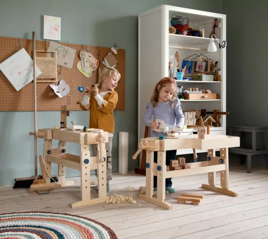 Sebra Woodworking Bench Werkbank Speelgoed 5 Sebra Woodworking Bench Werkbank Speelgoed - Afbeelding 3