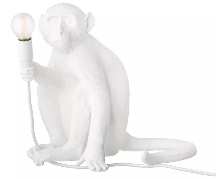 Seletti Monkey Sitting Tafellamp Wit 9 Seletti Monkey Sitting Tafellamp Wit - Afbeelding 7