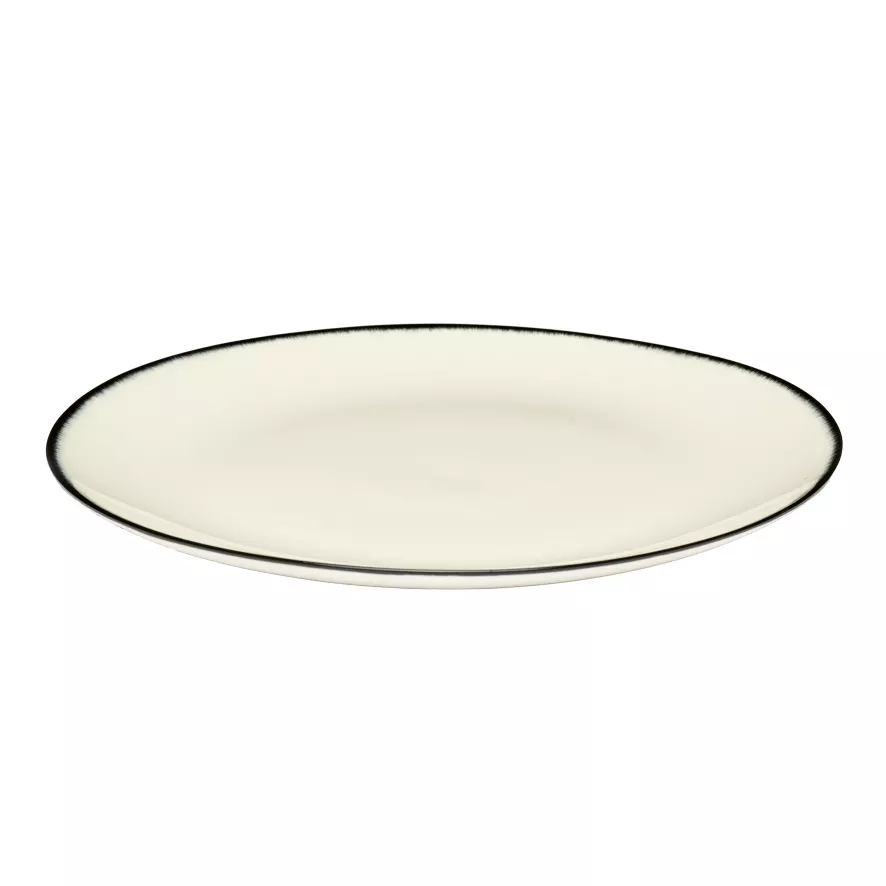 Serax Dé Tableware By Ann Demeulemeester Dinerbord Ø24 White/black 6 5 Serax Dé Tableware By Ann Demeulemeester Dinerbord Ø24 White/black 6 - Afbeelding 3