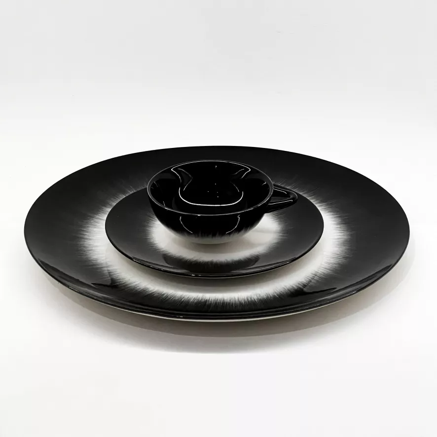 Serax Dé Tableware By Ann Demeulemeester Dinerbord Ø24 White/black 6 8 Serax Dé Tableware By Ann Demeulemeester Dinerbord Ø24 White/black 6 - Afbeelding 6