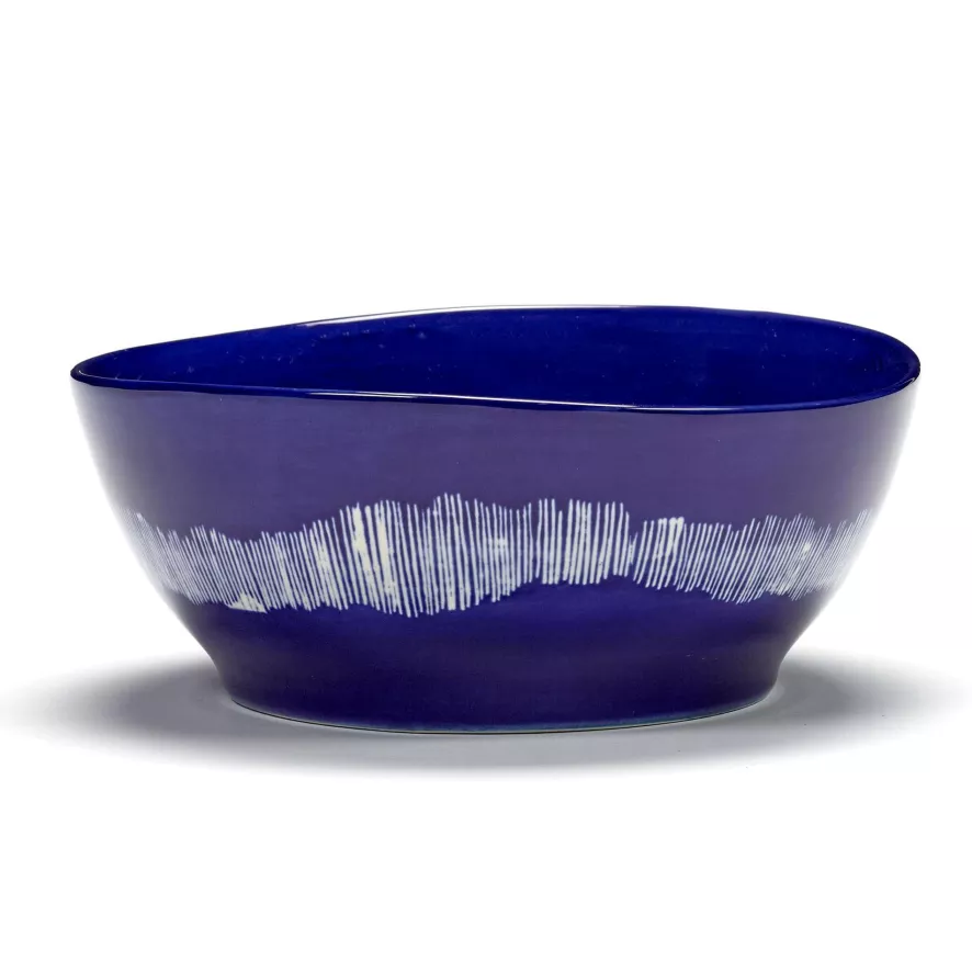 Serax Feast By Ottolenghi Kom Ø18 Dark Blue Stripes White 3 Serax Feast By Ottolenghi Kom Ø18 Dark Blue Stripes White