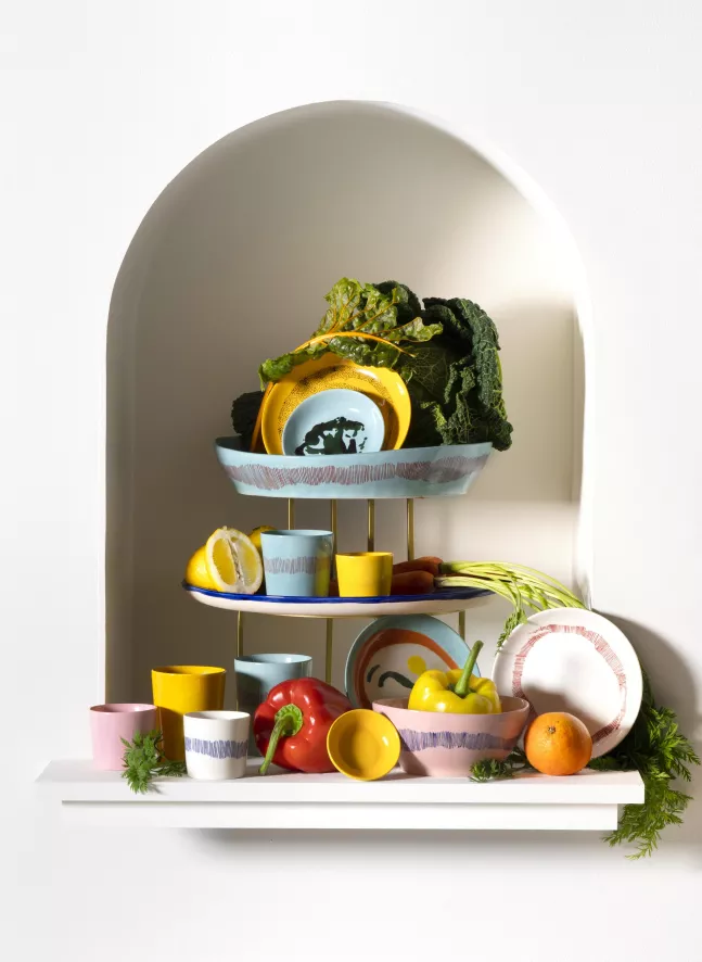 Serax Feast By Ottolenghi Kom Ø18 Dark Blue Stripes White 8 Serax Feast By Ottolenghi Kom Ø18 Dark Blue Stripes White - Afbeelding 6