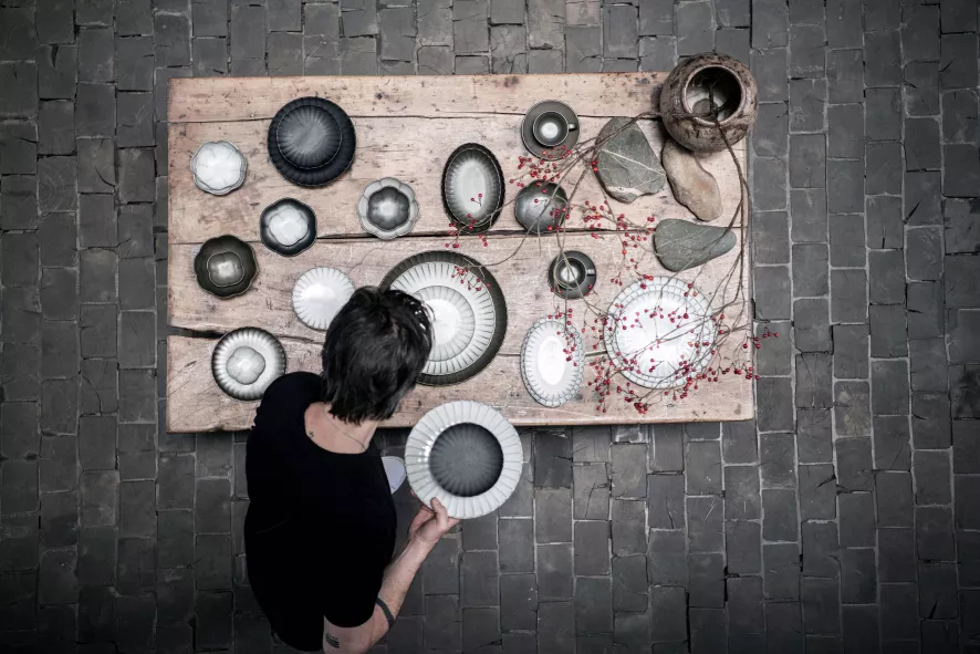 Serax Inku By Sergio Herman Kom Ø11 Green 5 Serax Inku By Sergio Herman Kom Ø11 Green - Afbeelding 3