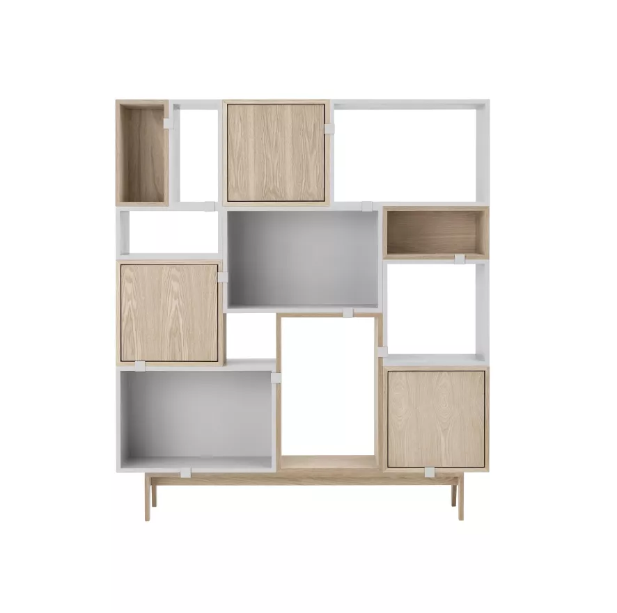 Muuto Stacked 2.0 Kast Met Backboard Medium Eiken 12 Muuto Stacked 2.0 Kast Met Backboard Medium Eiken - Afbeelding 10
