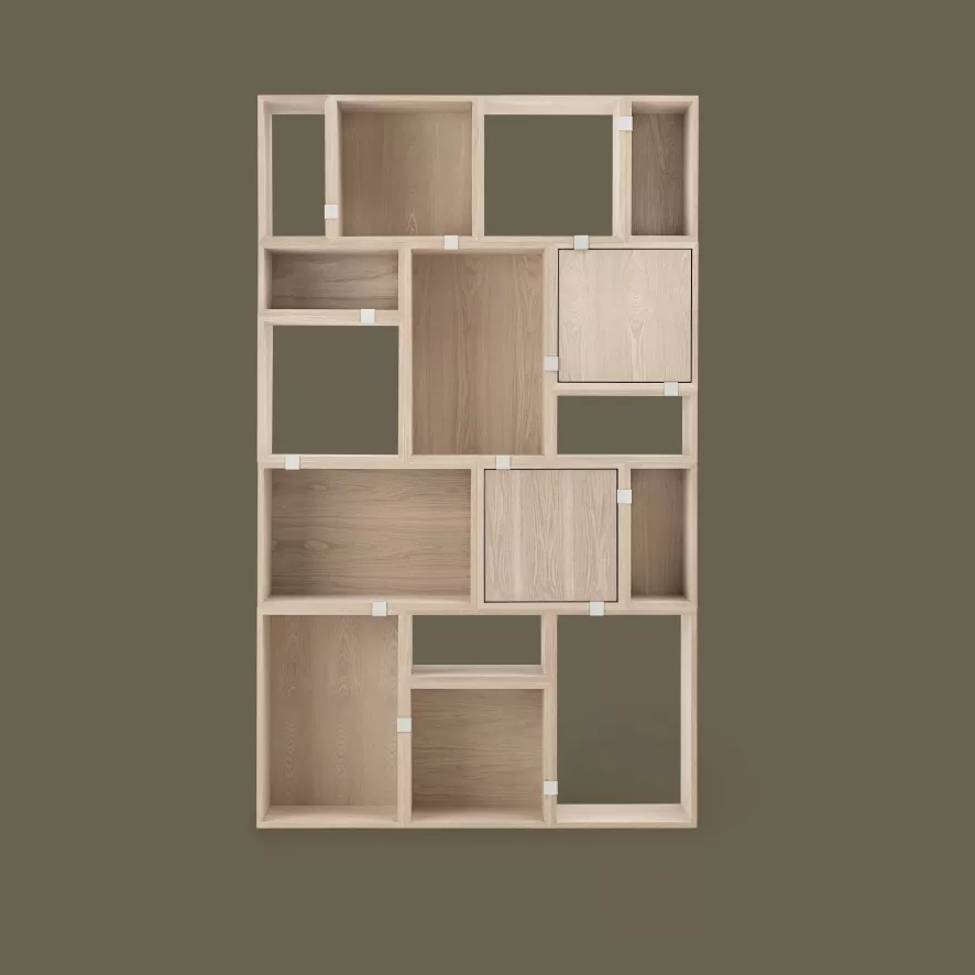 Muuto Stacked 2.0 Kast Met Backboard Medium Eiken 11 Muuto Stacked 2.0 Kast Met Backboard Medium Eiken - Afbeelding 9