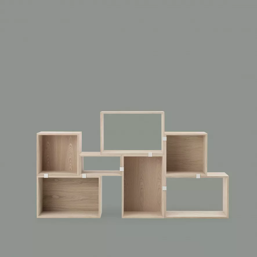 Muuto Stacked 2.0 Kast Met Backboard Medium Eiken 18 Muuto Stacked 2.0 Kast Met Backboard Medium Eiken - Afbeelding 16