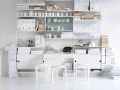 String Furniture Vitrinekast 78 X 30 X 42 Cm Grijs -Flinders x886x886 string hoge kast wit sfeer 6 2.jpg.pagespeed.ic .uBYhSA2DsA