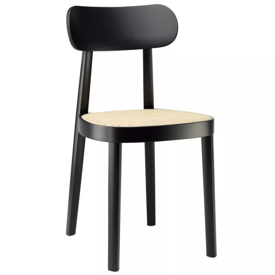 Thonet 118 Eetkamerstoel Zwart 4 Thonet 118 Eetkamerstoel Zwart - Afbeelding 2