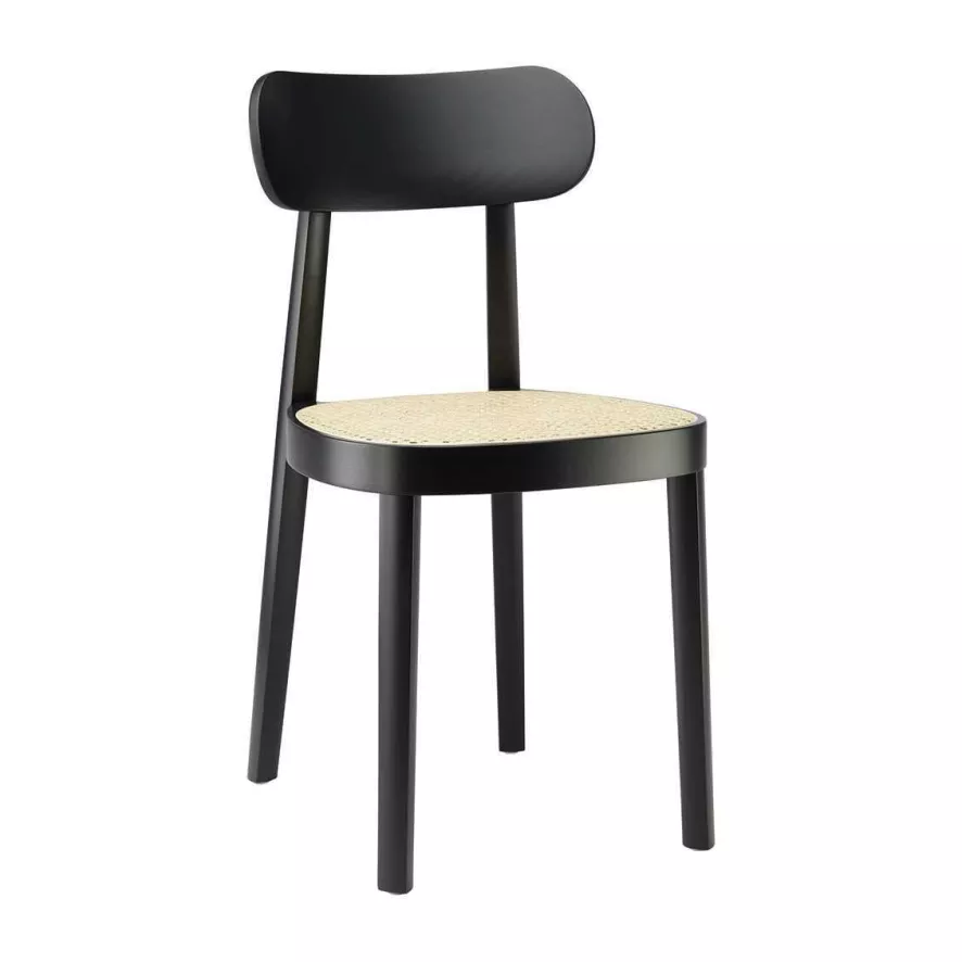 Thonet 118 Eetkamerstoel Zwart 3 Thonet 118 Eetkamerstoel Zwart