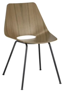 Thonet S661 Eetkamerstoel Walnoot, Zwart Onderstel
