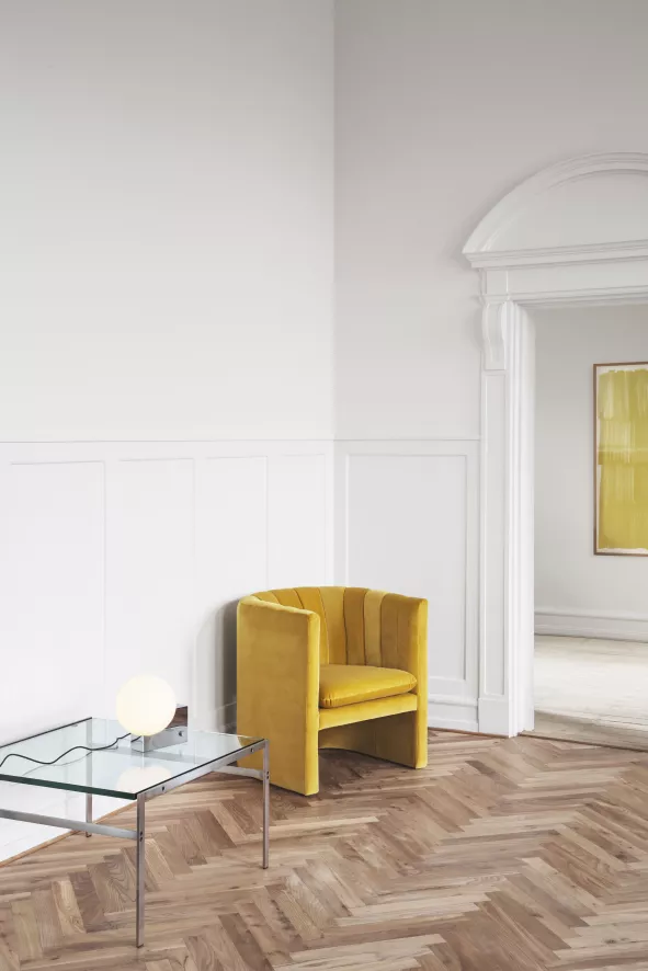 &tradition Loafer SC23 Fauteuil, Velvet Geel 4 &tradition Loafer SC23 Fauteuil, Velvet Geel - Afbeelding 2