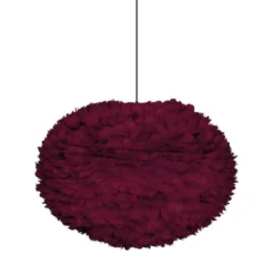 Umage Eos Hanglamp Large Ø65 Zwart Snoer, Rood