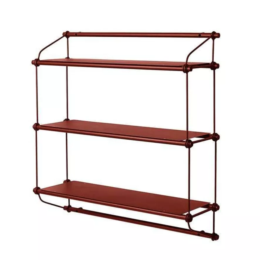 Warm Nordic Parade Shelf 3 Wandkast Oxide Red 3 Warm Nordic Parade Shelf 3 Wandkast Oxide Red