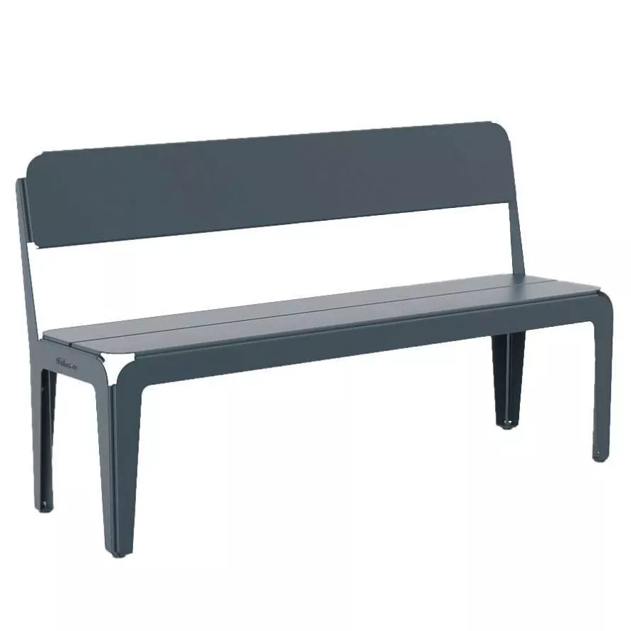 Weltevree Bended Tuinbank Met Rugleuning Agate Gray 4 Weltevree Bended Tuinbank Met Rugleuning Agate Gray - Afbeelding 2