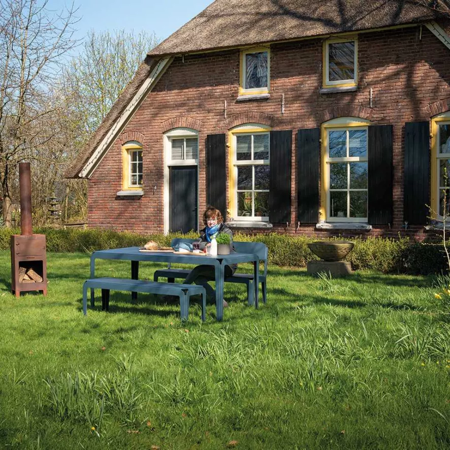 Weltevree Bended Tuinbank Met Rugleuning Agate Gray 8 Weltevree Bended Tuinbank Met Rugleuning Agate Gray - Afbeelding 6