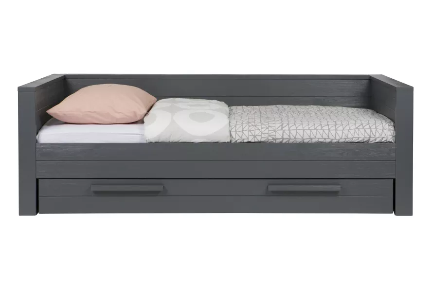 WOOOD Exclusive Dennis Bedbank 90x200 Steel Grey 7 WOOOD Exclusive Dennis Bedbank 90x200 Steel Grey - Afbeelding 5