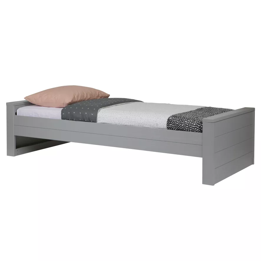 WOOOD Exclusive Dennis Bed 90x200 Betongrijs 3 WOOOD Exclusive Dennis Bed 90x200 Betongrijs