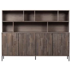 WOOOD Exclusive Gravure Wandkast Essen Espresso