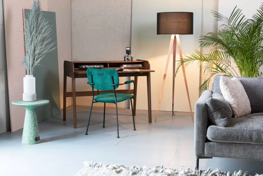 Zuiver Barbier Bureau Walnoot 4 Zuiver Barbier Bureau Walnoot - Afbeelding 2