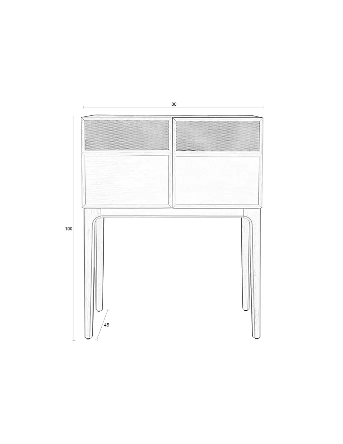 Zuiver June Opbergkast Beige 13 Zuiver June Opbergkast Beige - Afbeelding 11